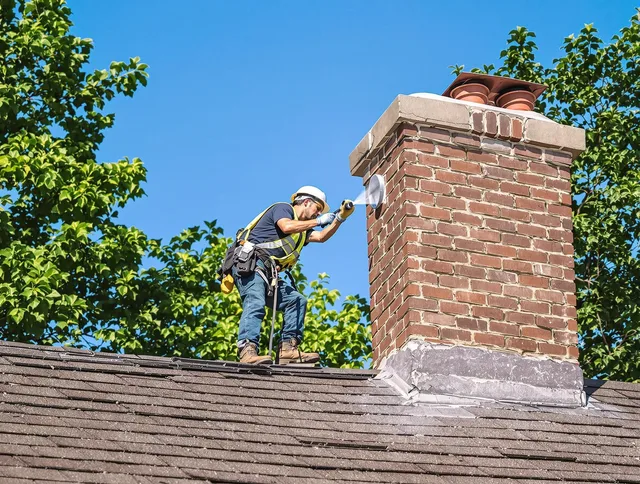 Seymour Chimney Sweep performing an inspection with advanced tools in Seymour, CT