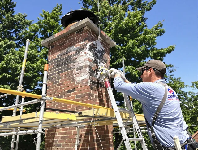 Structural chimney repair by Seymour Chimney Sweep in Seymour, CT
