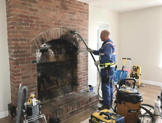 Seymour Chimney Sweep expert performing detailed chimney sweep in Seymour, CT