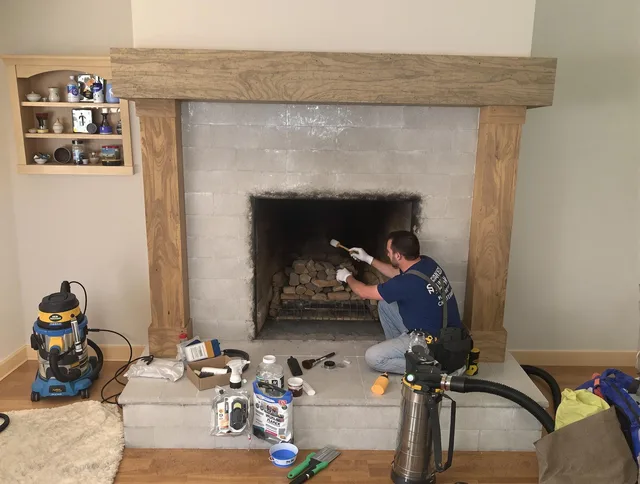 Detailed creosote removal process by Seymour Chimney Sweep in Seymour, CT