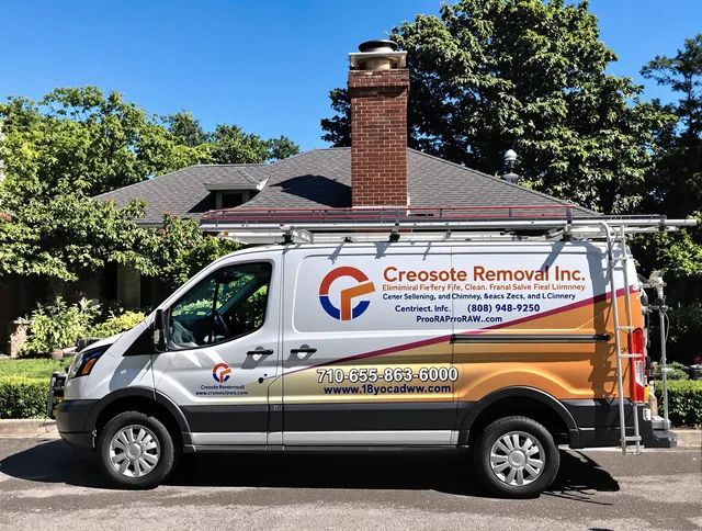 Seymour Chimney Sweep technician removing creosote safely in Seymour, CT