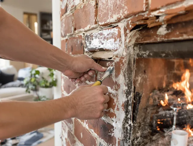 Routine fireplace repair by Seymour Chimney Sweep in Seymour, CT