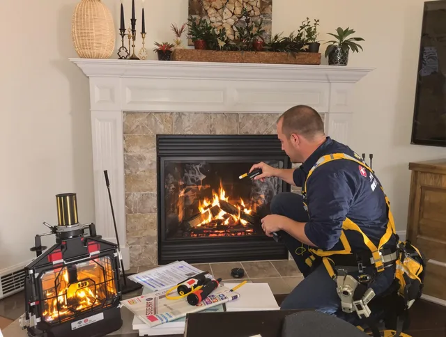 Safety-focused fireplace inspection by Seymour Chimney Sweep in Seymour, CT